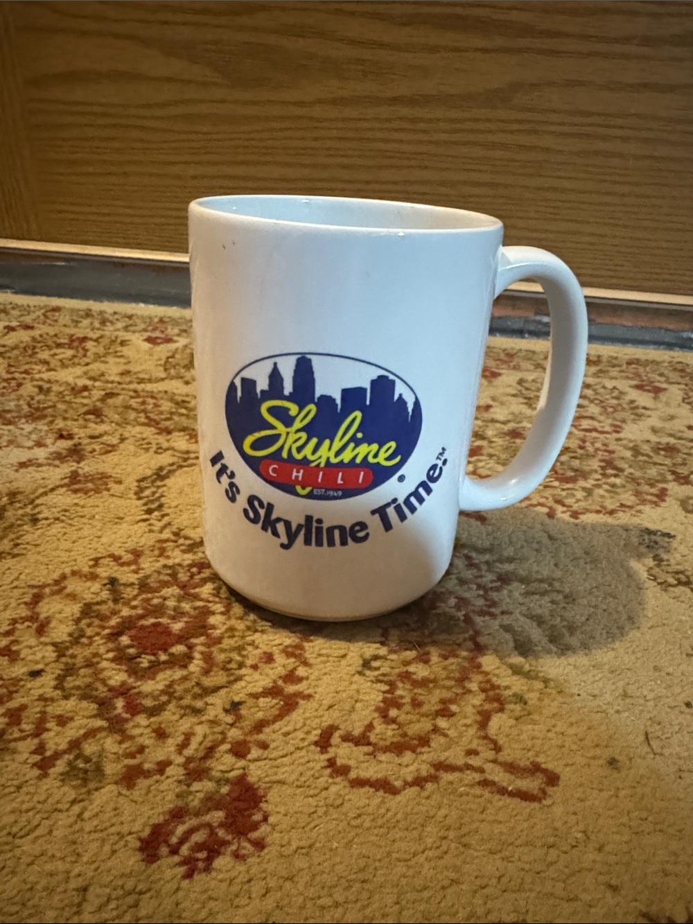 White Ceramic Coffee Mug - It's Skyline Time